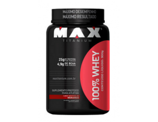 100% Whey 900g -  Max Titanium