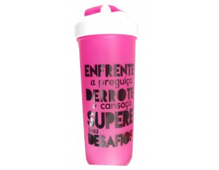 Coqueteleira 600ml - Rosa - SuplementosZone