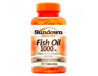 Fish Oil 1000mg - Óleo De Peixe - 60 Cápsulas - Sundown