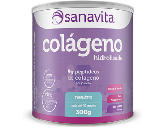 Colágeno Hidrolisado em pó - 300GR - SANAVITA