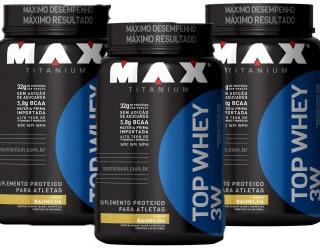 Combo 3x Top Whey 3W  - Max Titanium 