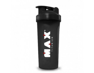 Coqueteleira Preta - 600Ml - Max Titanium