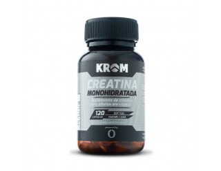 Creatina Monohidratada - 120 Cápsulas - Krom Suplementos