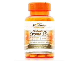 Picolinato de cromo 35mg - 90 Comprimidos - Sundown Naturals