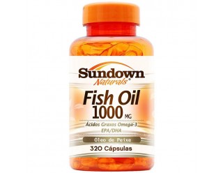 Fish Oil 1000mg - Óleo De Peixe - 320 Cápsulas - Sundown