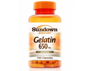 Gelatin 650mg - 100 Capsulas - Sundown Naturals 