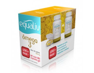 Ômega 3 - kit 180 cápsulas Gel - Equaliv