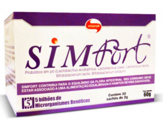 SimFort Probiótico em pó - 30saches de 20g - VitaFor