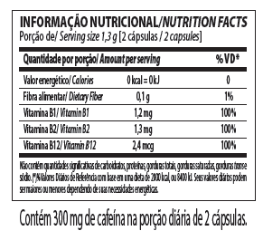 Dexadrina thermogenic Tabela Nutricional
